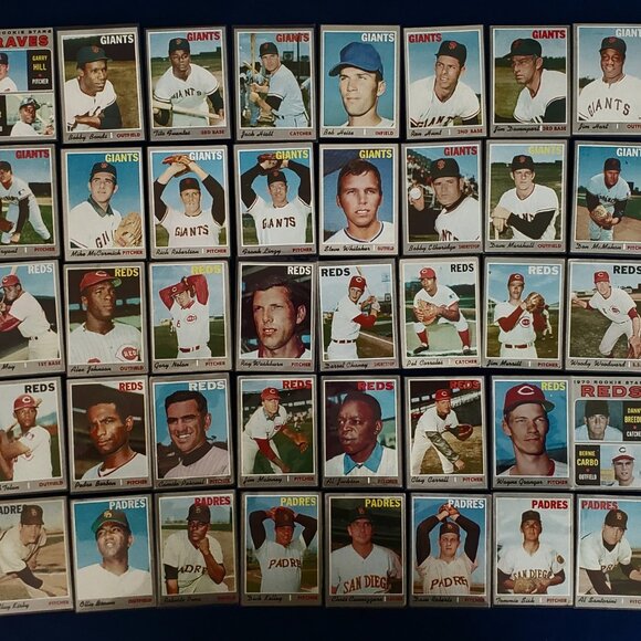 TOPPS 1970 LOT OF 548 BASEBALL CARDS W/47 HOF ALLEN RYAN MAYS CLEMENTE AARON 🐐 - Picture 6 of 12